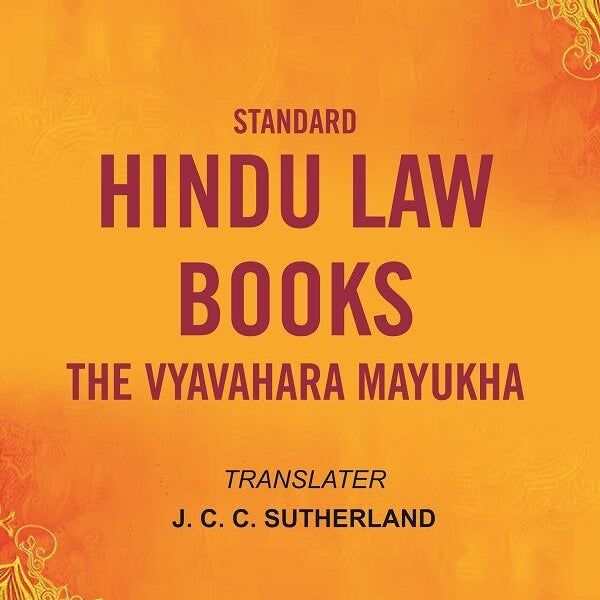 Standard Hindu Law Books the Vyavahara Mayukha - Gyan Books - Distacart