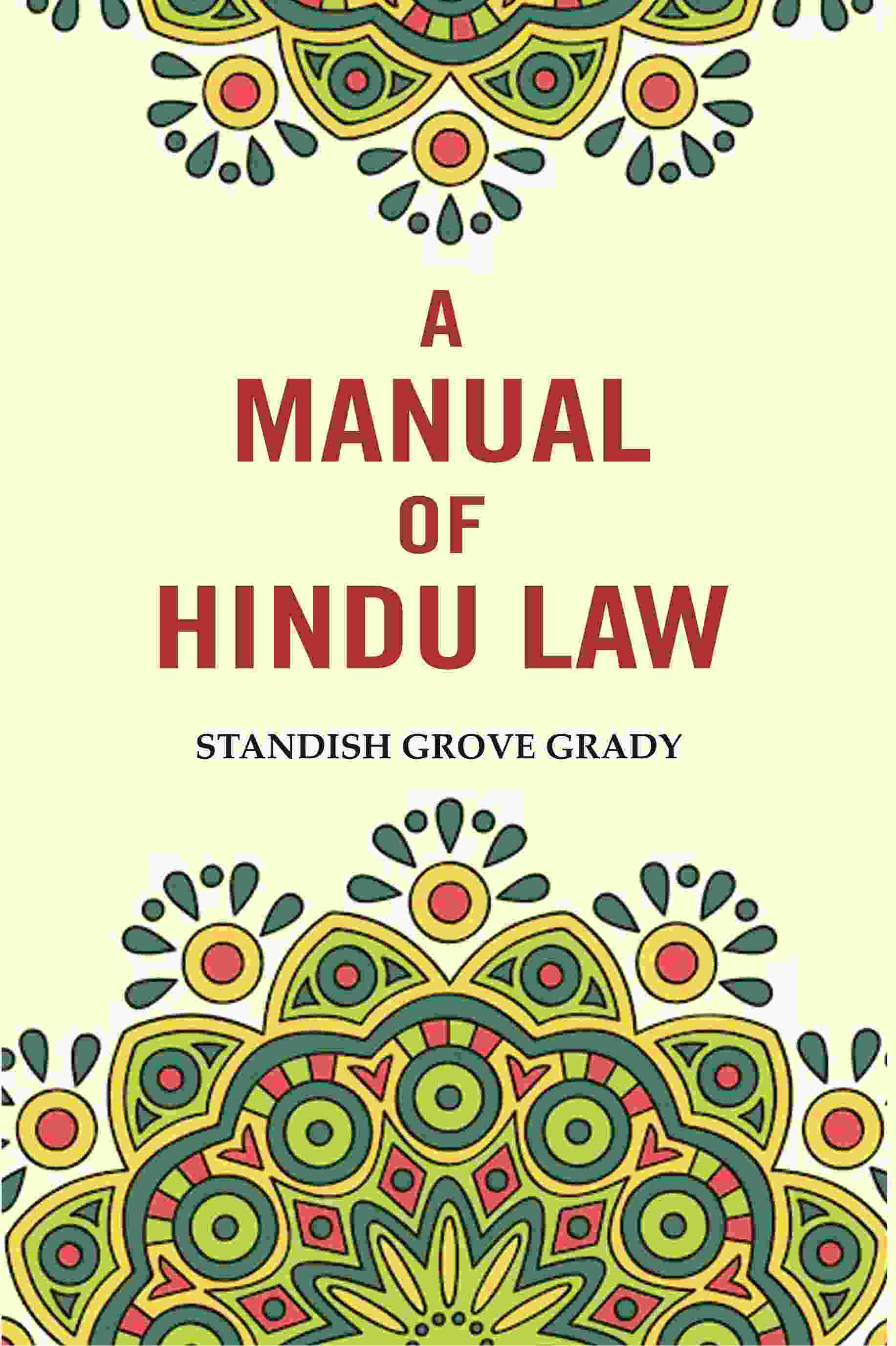 A Manual of Hindu Law - Gyan Books - Distacart