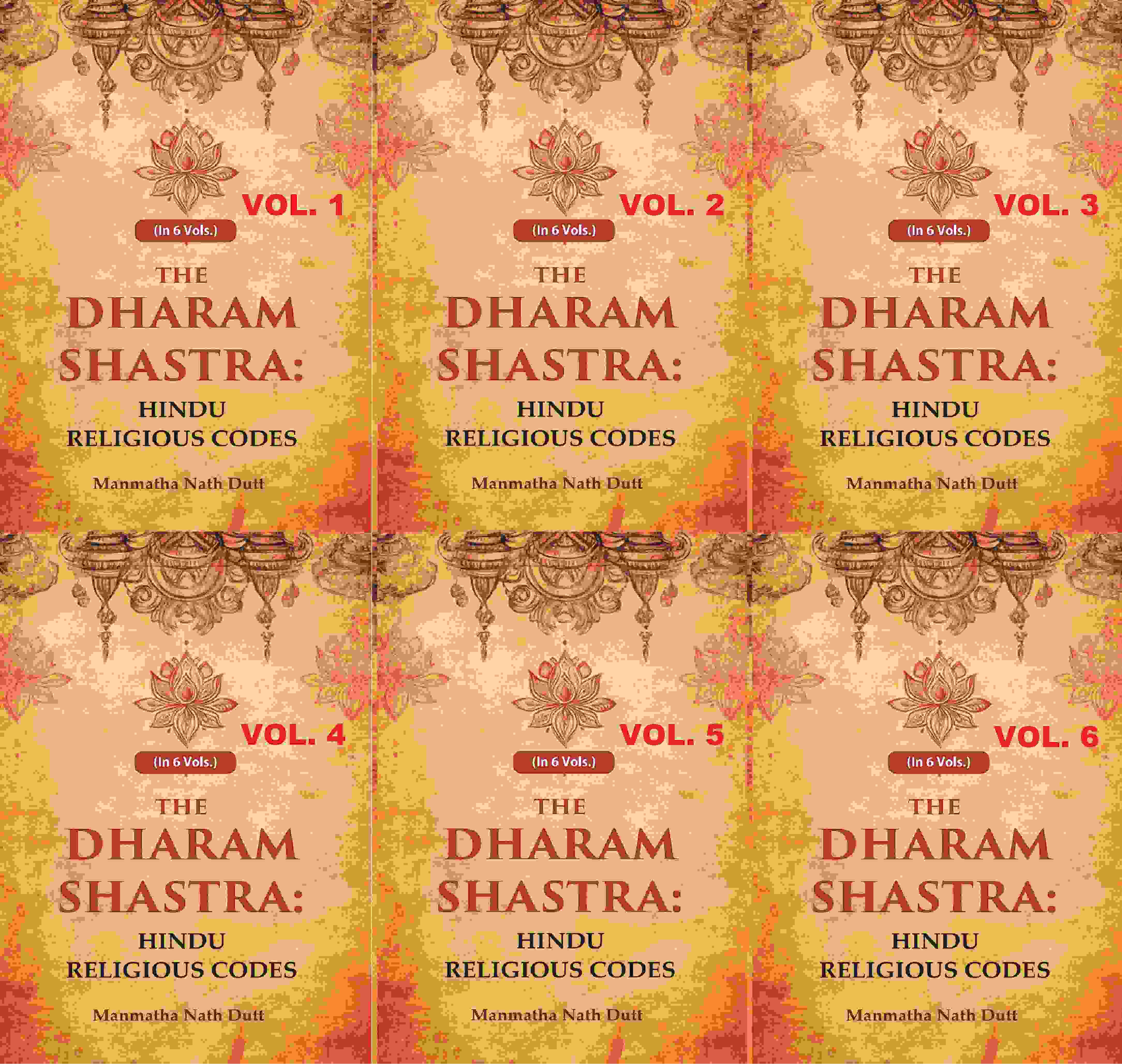 The Dharam Shastra: Hindu Religious Codes 6 Vols. Set - Gyan Books - Distacart