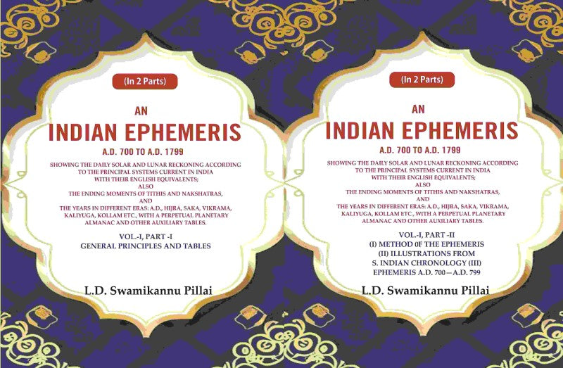 An Indian Ephemeris A.D. 700 to A.D. 1799 Vol-1-2 Parts - Gyan Books - Distacart