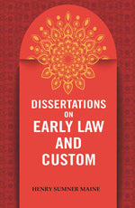 Thumbnail for Dissertations on Early Law and Custom - Gyan Books - Distacart