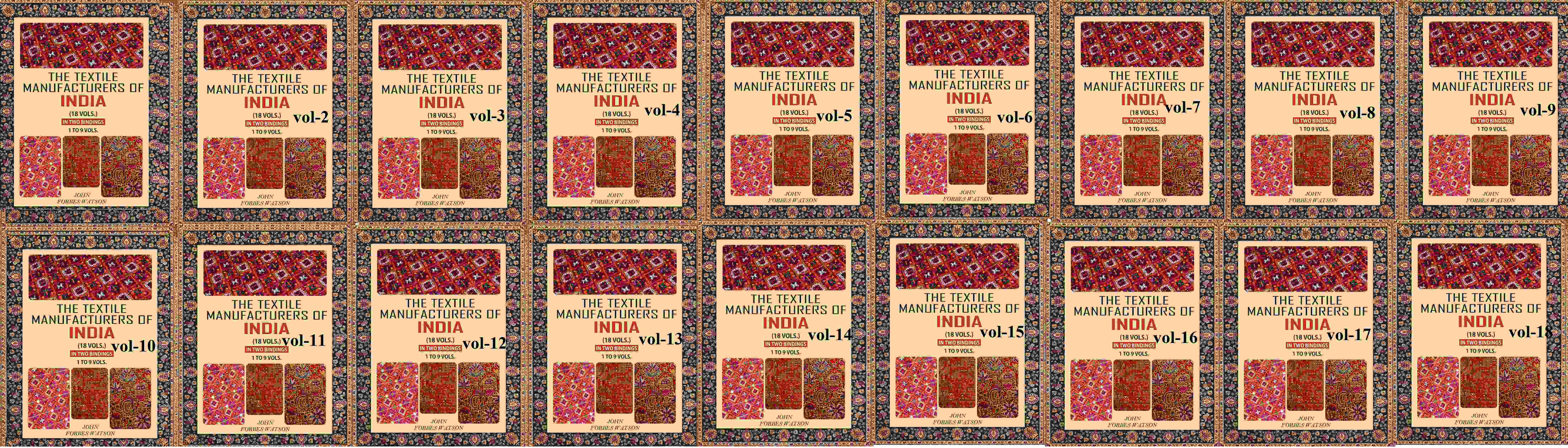 The Textile Manufacturers of India In Two Binding (Set) 1 To 9 Vol Or 10 to 18 vol - Gyan Books - Distacart