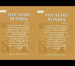 Thumbnail for Five Years in India: Comprising a Narrative of Travels in the Presidency of Bengal, a Visit to the Court of Runjeet Sing, a Residence in the Himalayah Mountains, an Account of the Late Expedition to Cabul and Affghanistan, Voyage down the Indus, and Journ - Distacart
