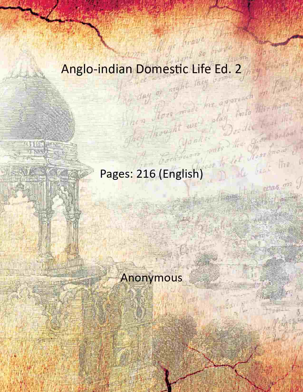 Anglo-indian Domestic Life Ed. 2 - Gyan Books - Distacart