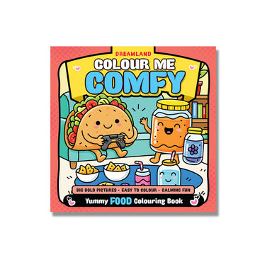 Dreamland Publications Colour Me Comfy: Feasty Food - Bold and Easy Food Colouring Book for All Ages | Fun and  Simple Designs for Relaxation and Stress Relief - Dista