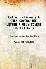 Thumbnail for Latin dictionary A - Gyan Books