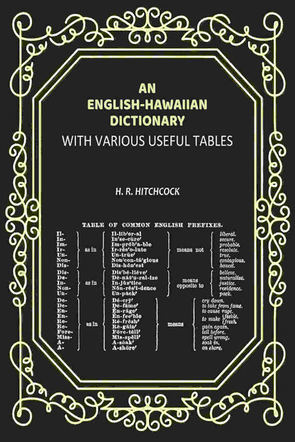 An English-Hawaiian Dictionary: With Various Useful Tables - Gyan Books - Distacart