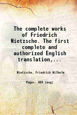 Thumbnail for The complete works of Friedrich Nietzsche:The first complete and authorized English translation - Gyan Books - Distacart