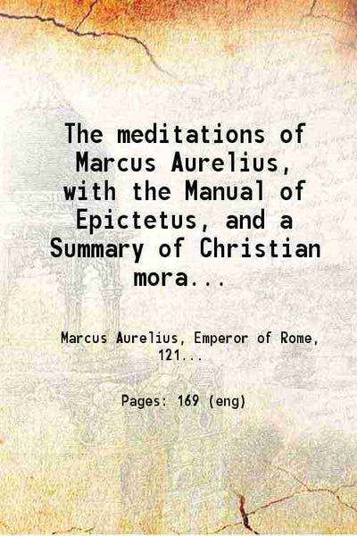 The meditations of Marcus Aurelius Antoninus - Gyan Books - Distacart