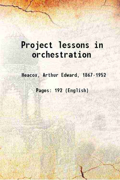 Project lessons in orchestration - Gyan Books - Distacart