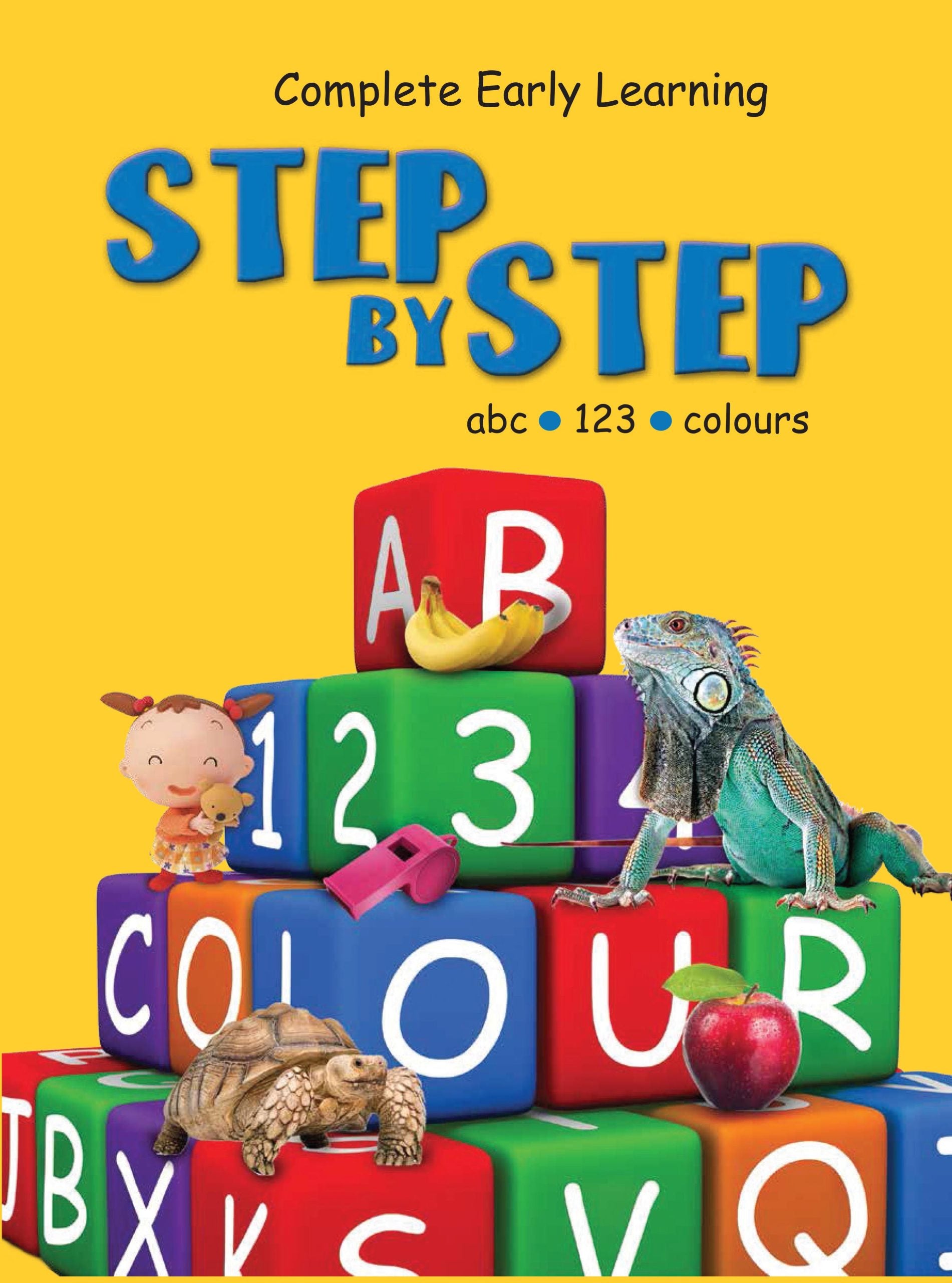 Step by Step Abc 123 Colours - Om Books - Distacart