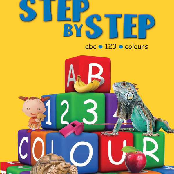 Step by Step Abc 123 Colours - Om Books - Distacart