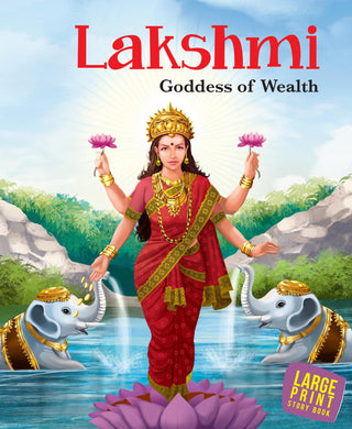 Lakshmi Goddess of Wealth : Large Print - Om Books