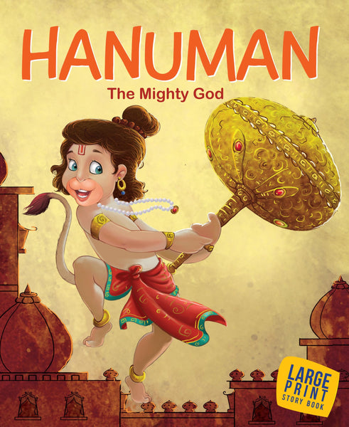 Hanuman The Mighty God : Large Print - Om Books