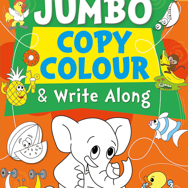Jumbo Copy Colour and Write Along - Om Books - Distacart