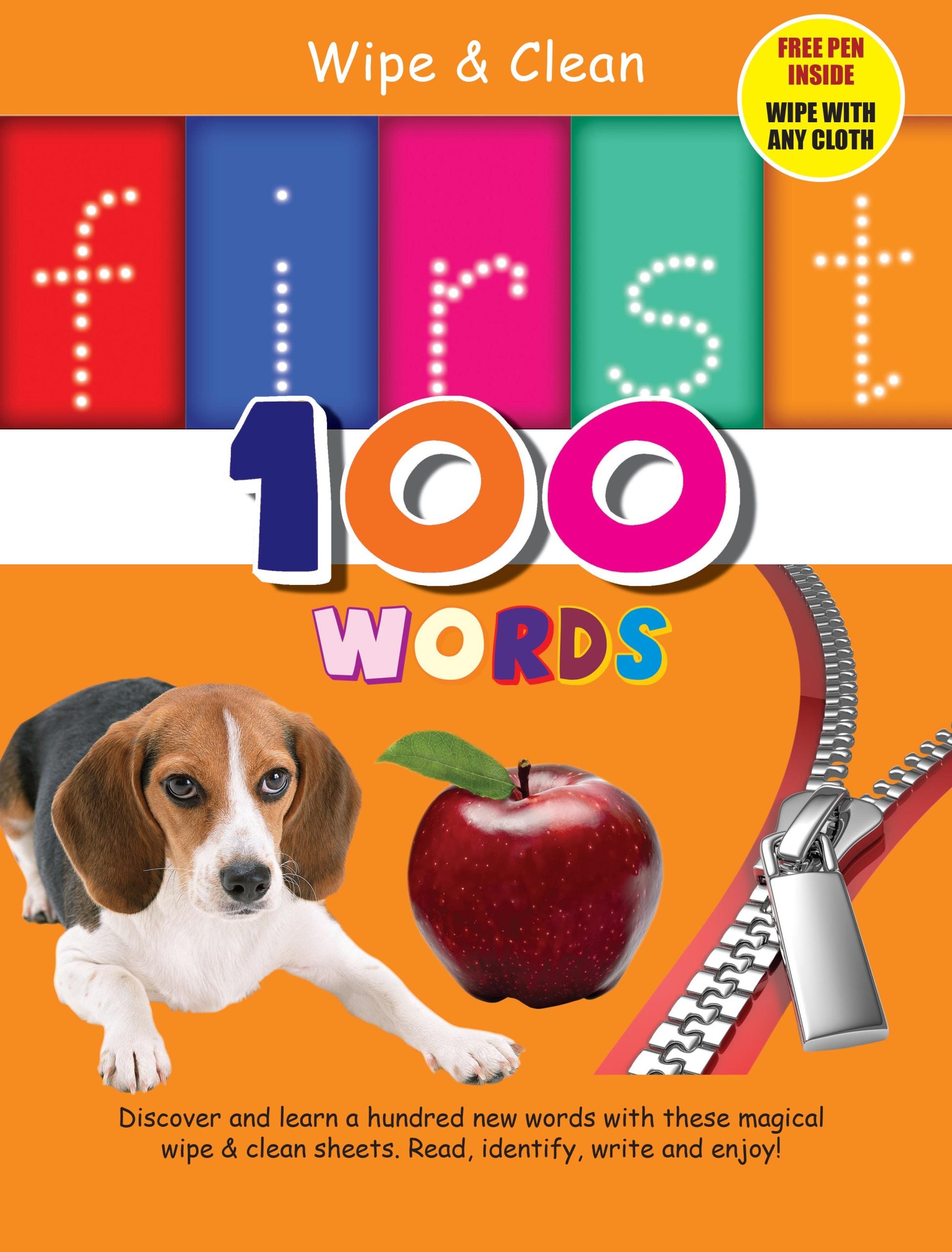 Wipe & Clean First 100 Words - Om Books - Distacart