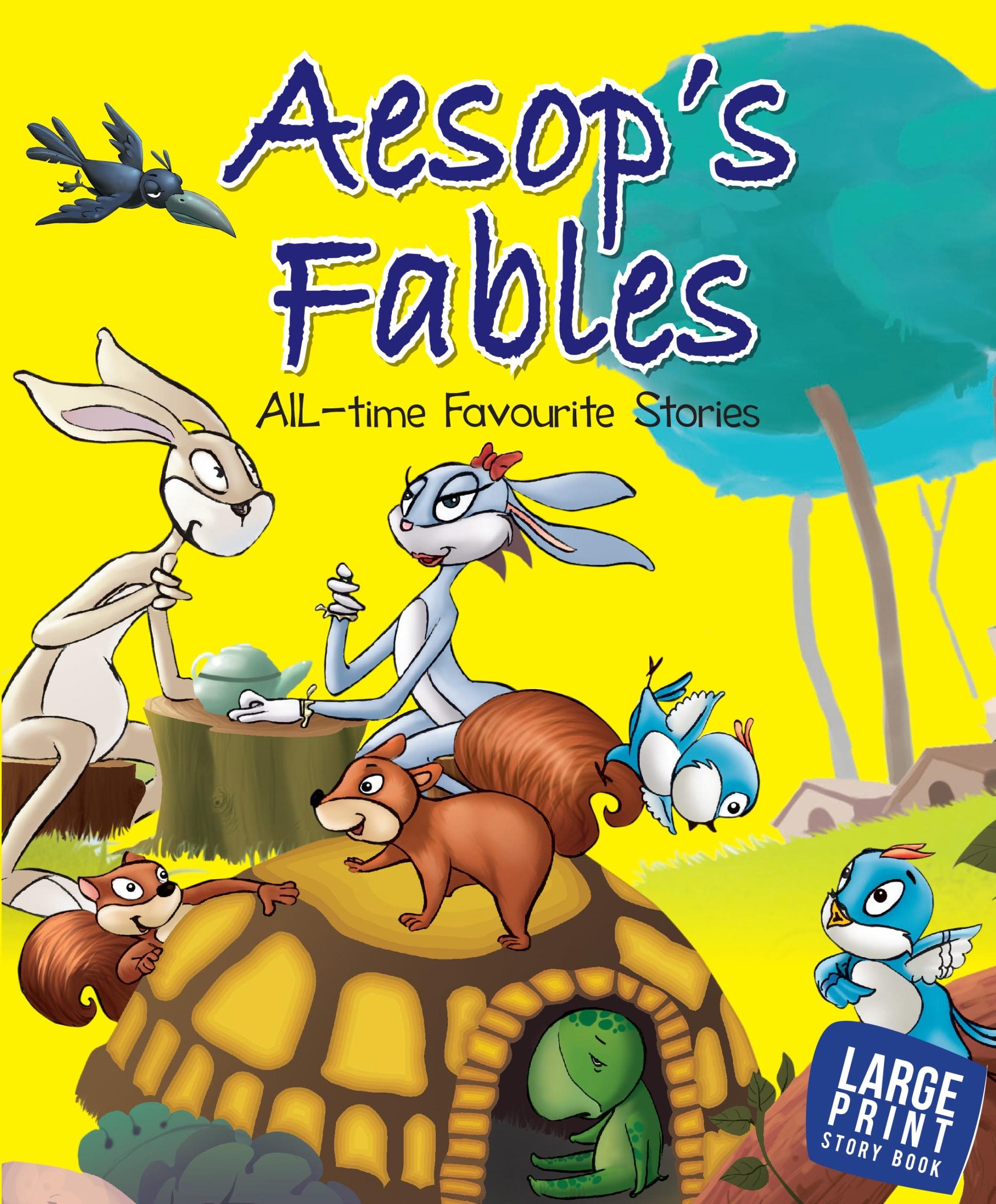 Aesops Fables : All Time Favourite Stories : Large Print - Om Books - Distacart
