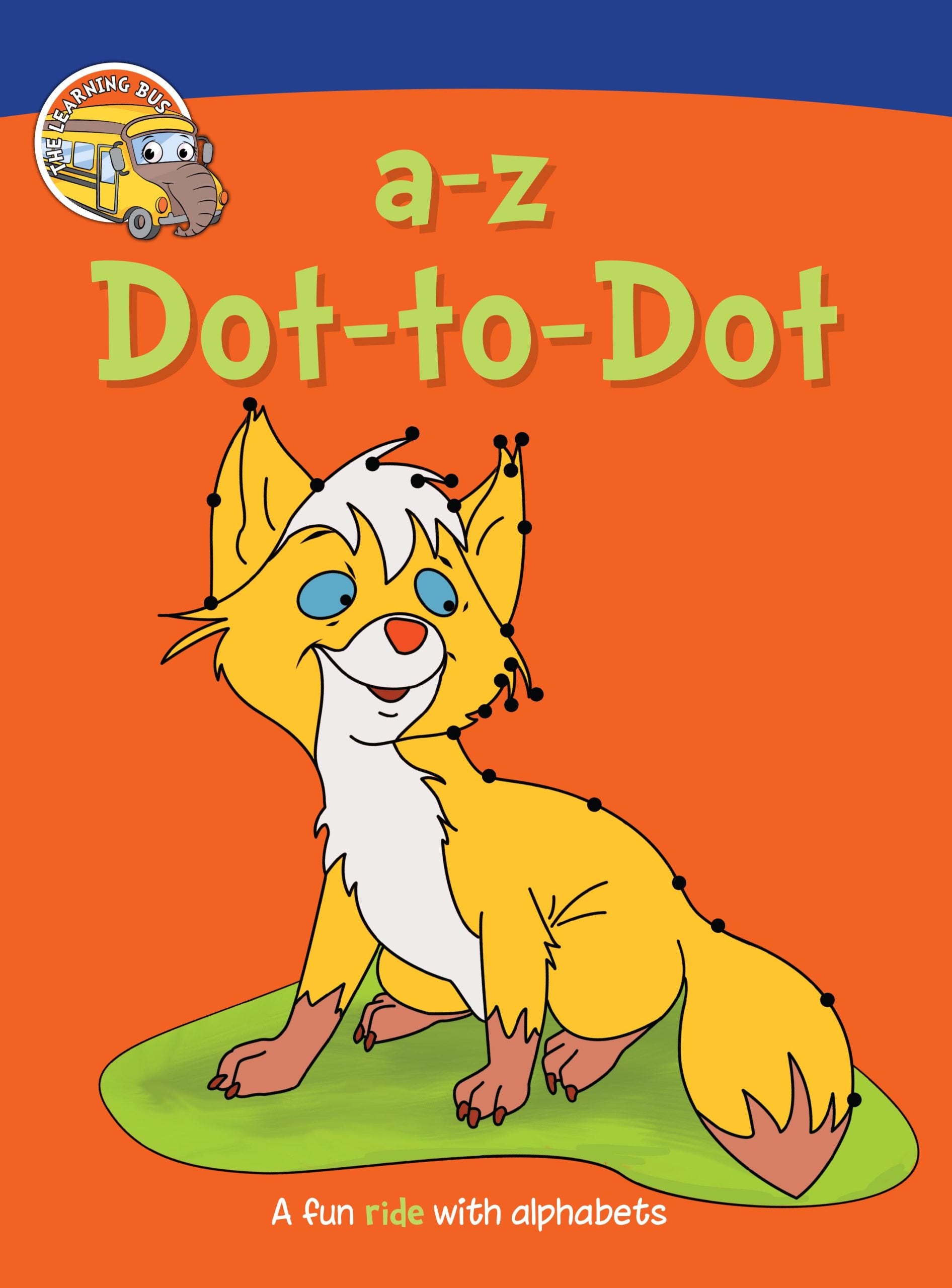 a-z Dot-to-Dot A Fun Ride with lowercase Alphabet Activity Books - Om Books - Distacart