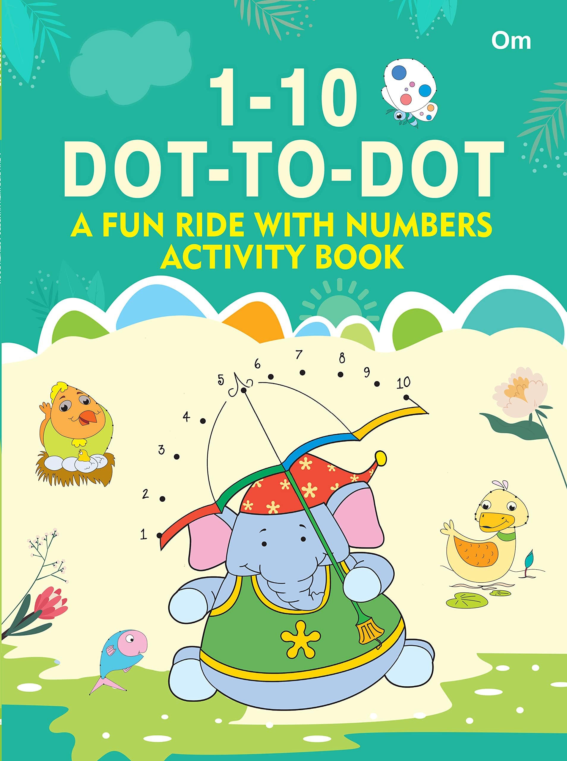 1-10 Dot-to-Dot : A Fun Ride with Numbers Activity Books - Om Books - Distacart