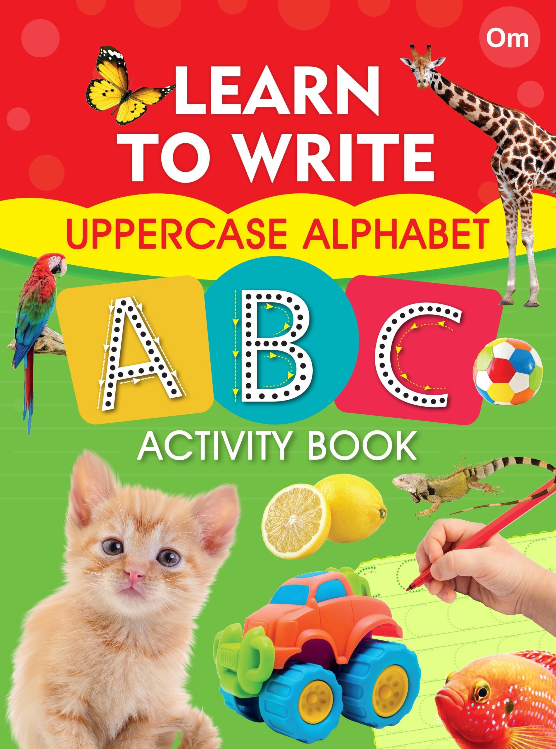 Learn to Write Uppercase Alphabet ABC Activity Book - Om Books - Distacart