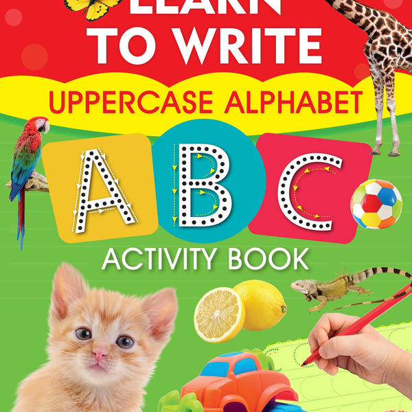 Learn to Write Uppercase Alphabet ABC Activity Book - Om Books - Distacart