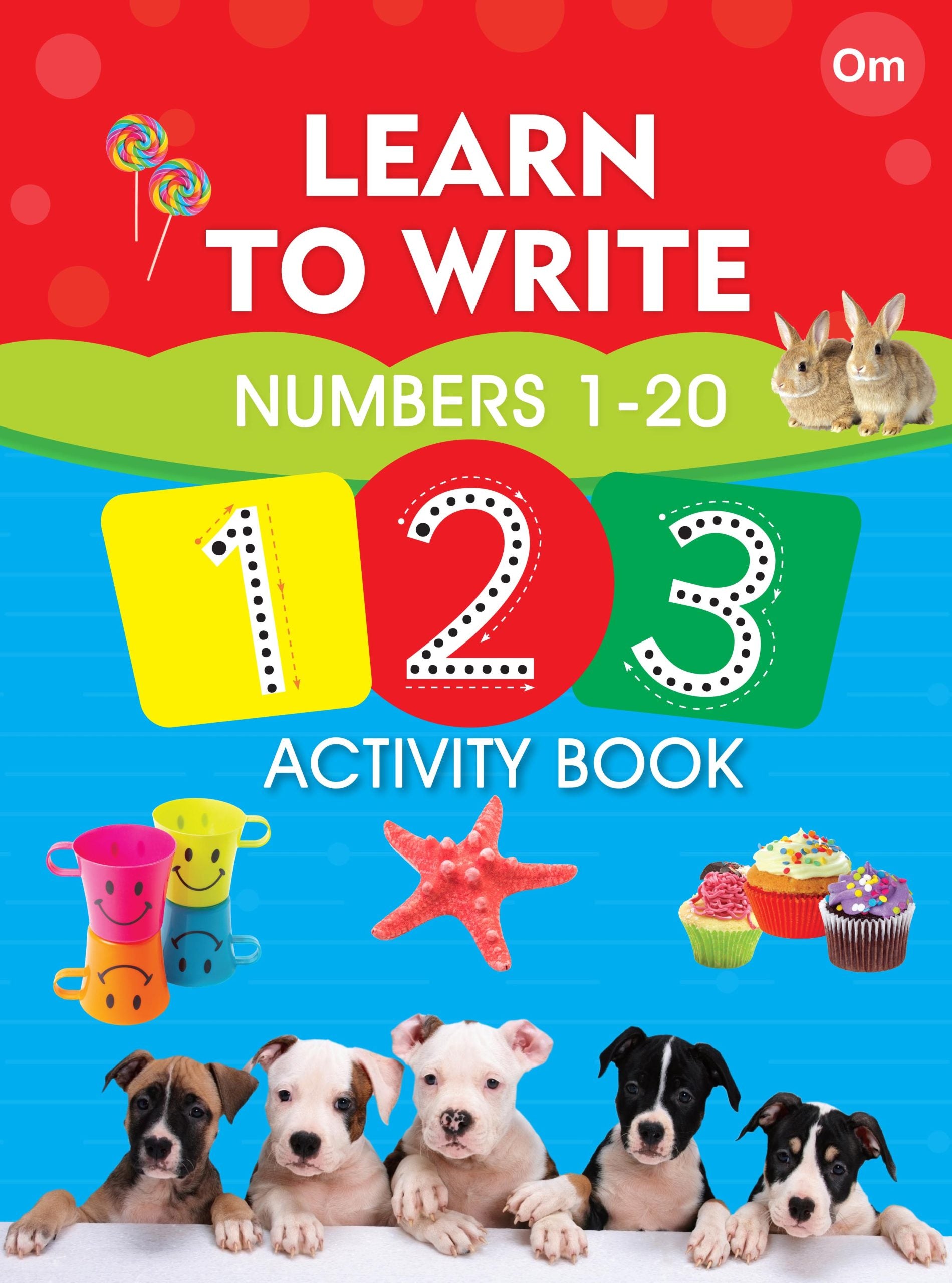 Learn to Write Numbers 1-20 123 Activity Book - Om Books - Distacart
