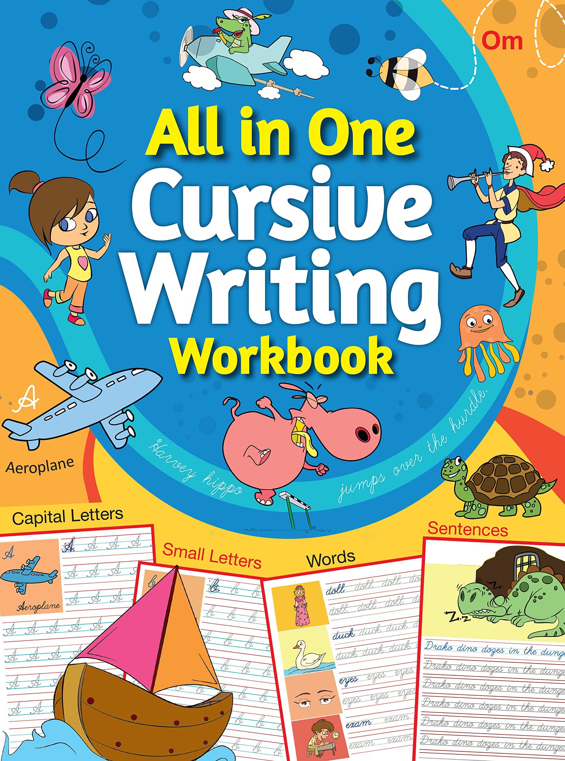 All in One Cursive Writing Workbook - Om Books - Distacart