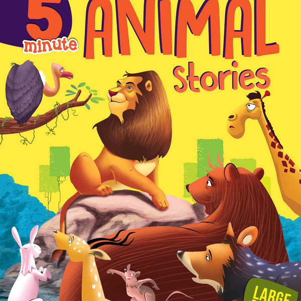 5 Minute Animal Stories : Large Print - Om Books - Distacart