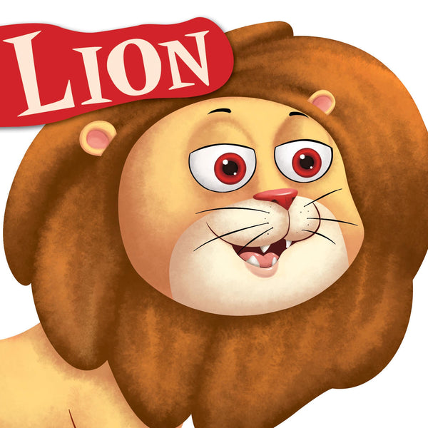 Lion: Cutout Board Book - Om Books - Distacart