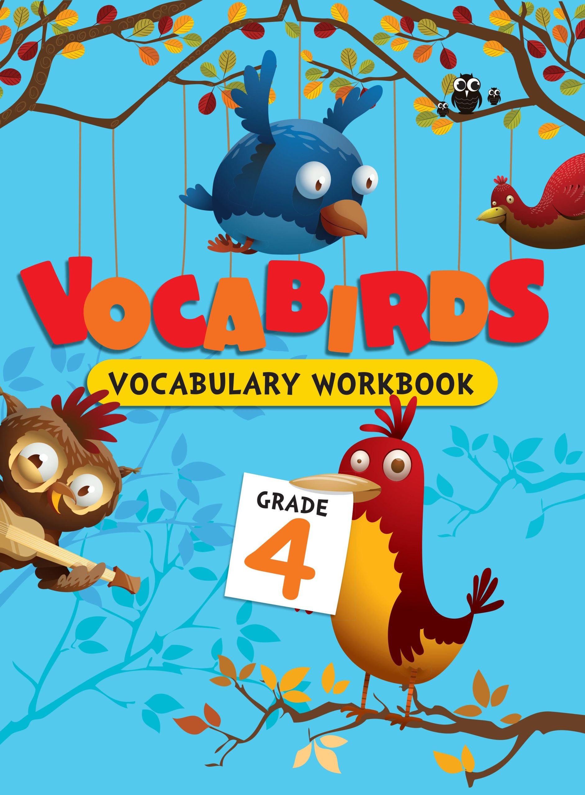 Vocabirds Vocabulary Workbook Grade-4 - Om Books - Distacart