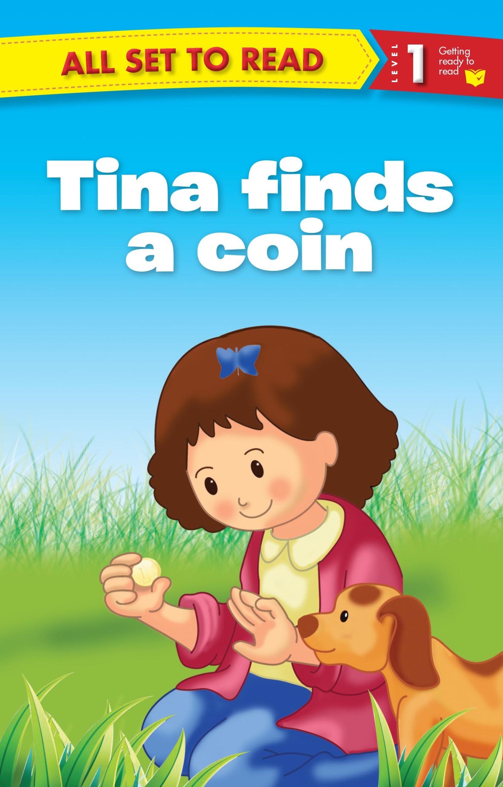 All set to Read Readers Level 1 Tina Finds a Coin - Om Books - Distacart