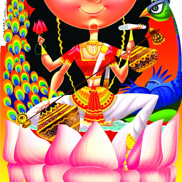 Saraswati : Cutout Story Book - Om Books - Distacart