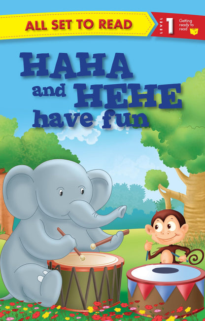All set to Read Readers Level 1 Haha and Hehe have Fun - Om Books - Distacart