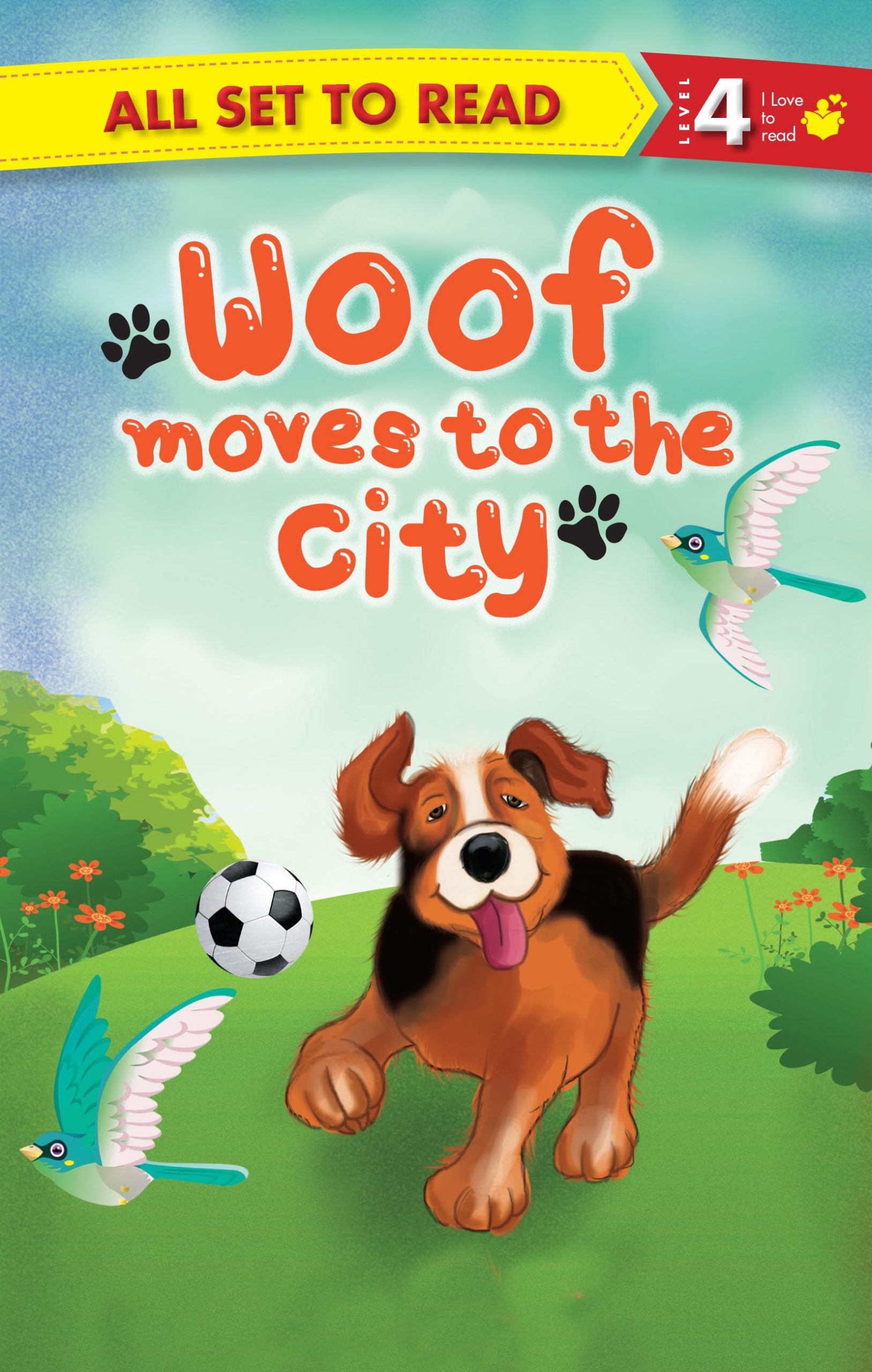 All set to Read Readers Level 4 Woof Moves to the City - Om Books - Distacart