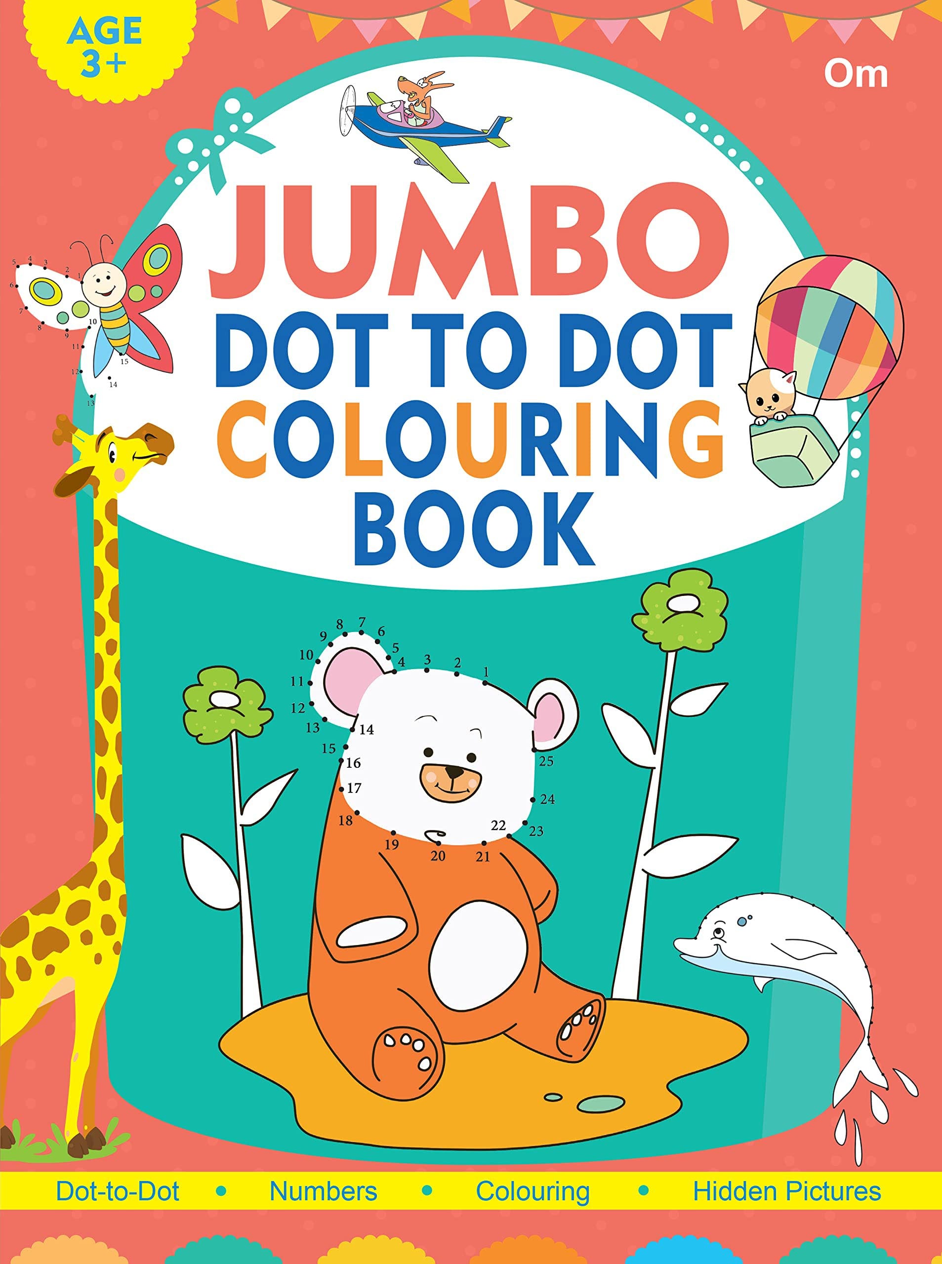 Jumbo Dot-to-Dot Colouring Book (Binder) - Om Books - Distacart