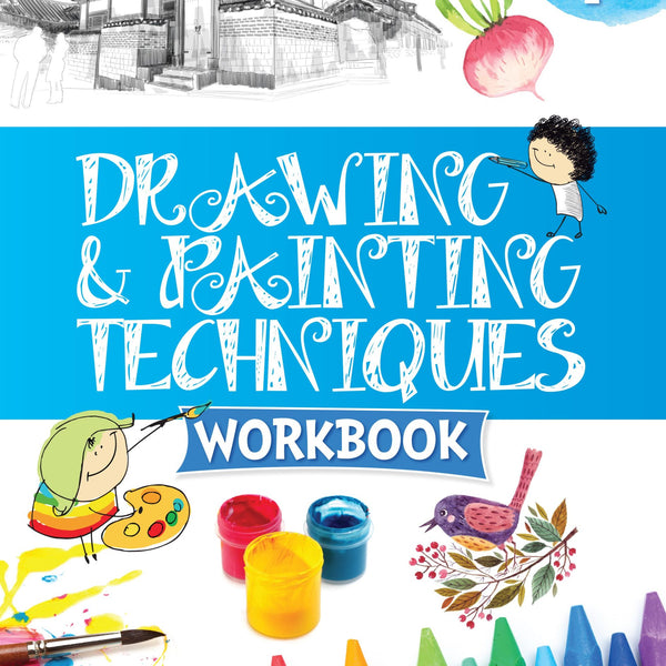 Drawing & Painting Techniques Workbook Grade 1 - Om Books - Distacart