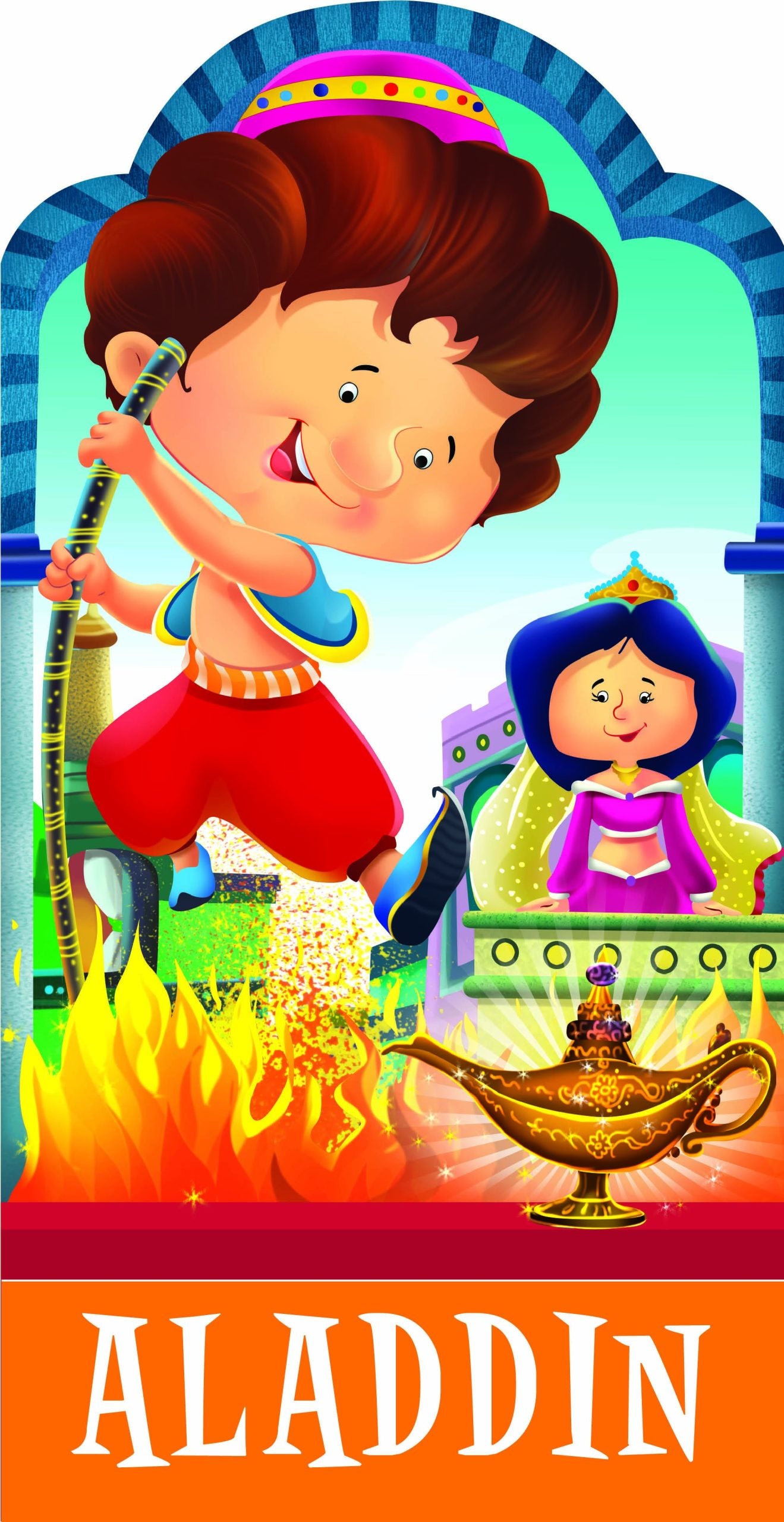Aladdin : Cutout Story Book - Om Books - Distacart