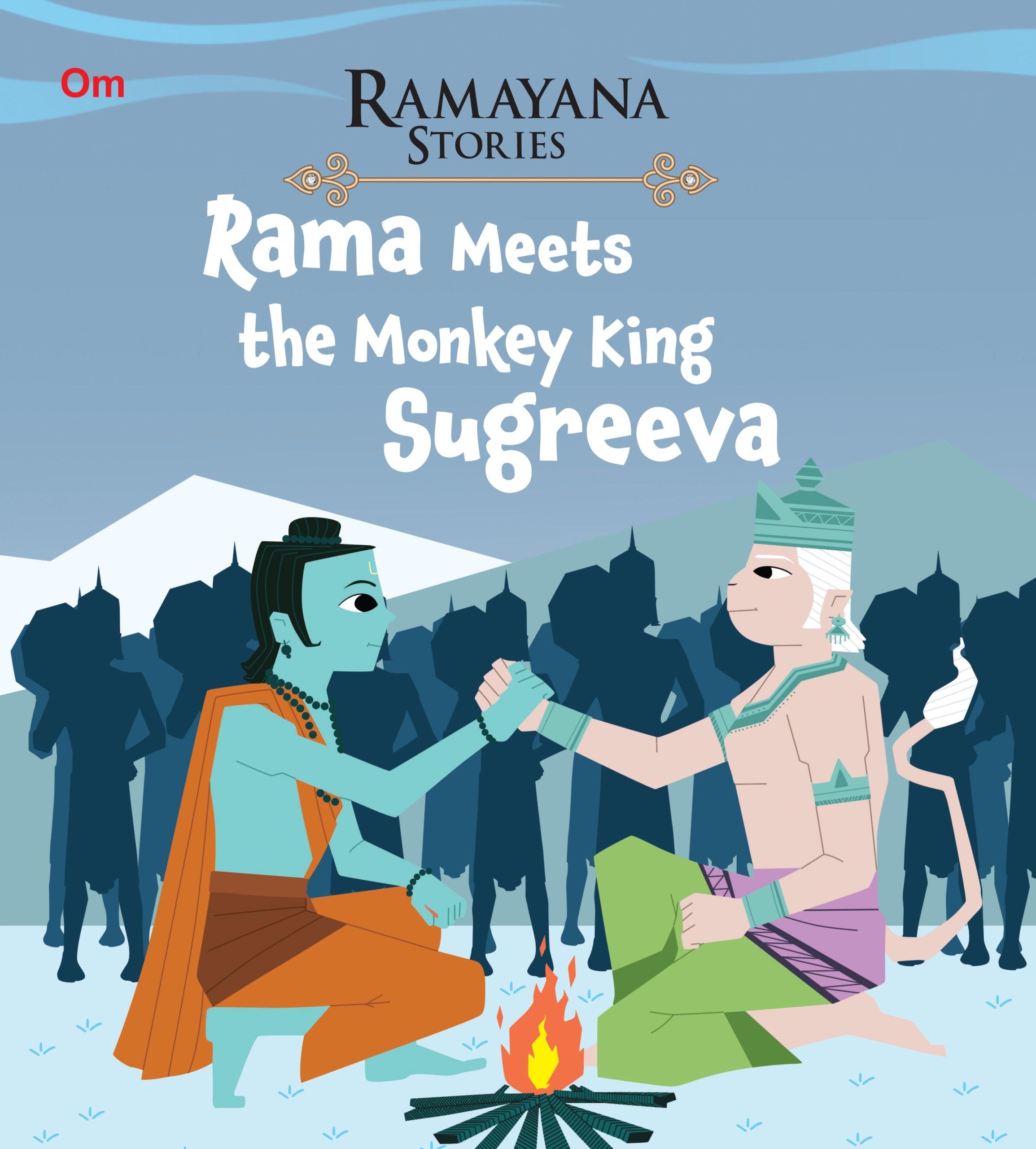 Rama Meets the Monkey King Sugreeva : Ramayana Stories - Om Books - Distacart