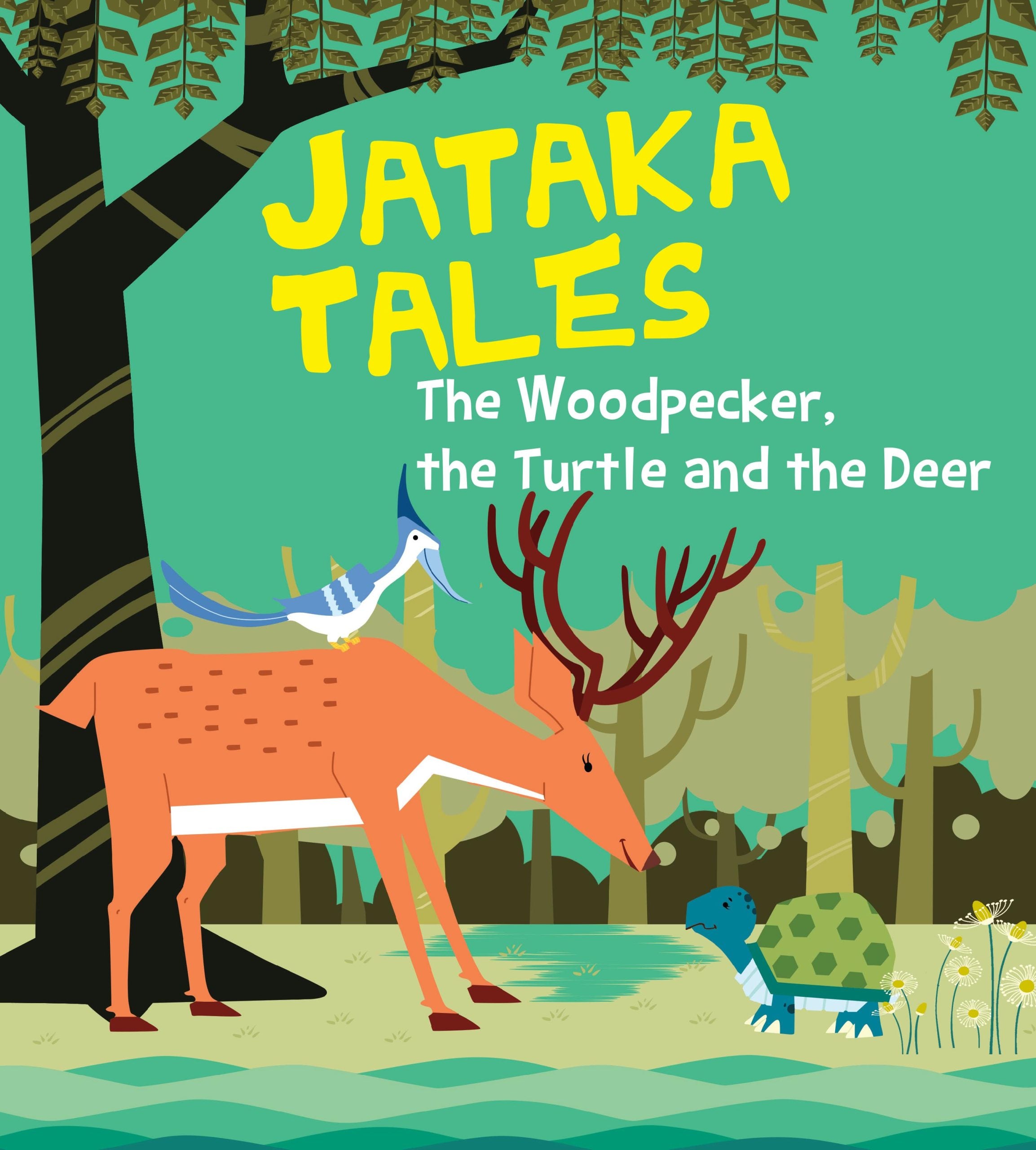 The Woodpecker the Turtle and the Deer : Jataka Tales - Om Books - Distacart