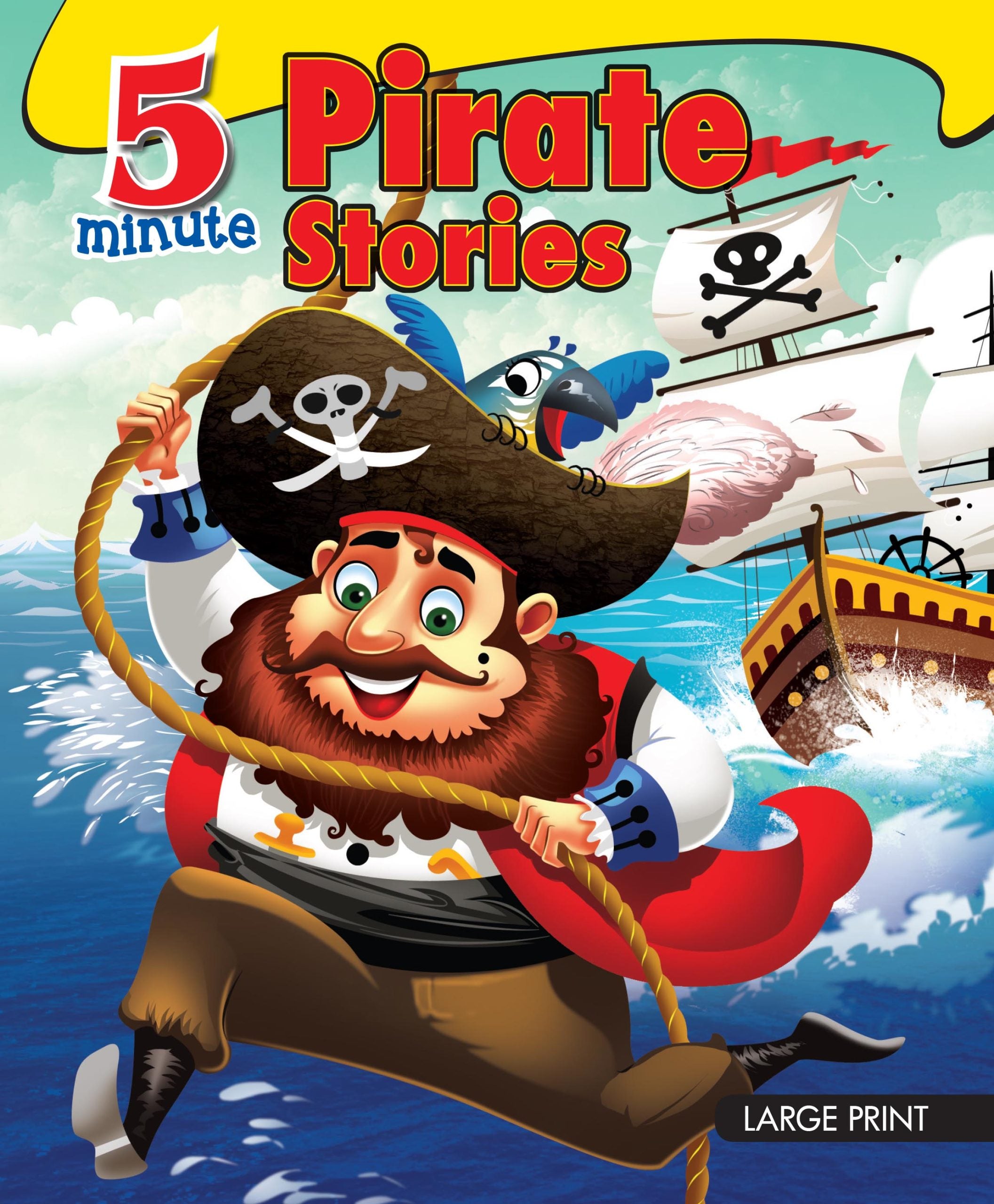 5 Minute Pirate Stories : Large Print - Om Books - Distacart