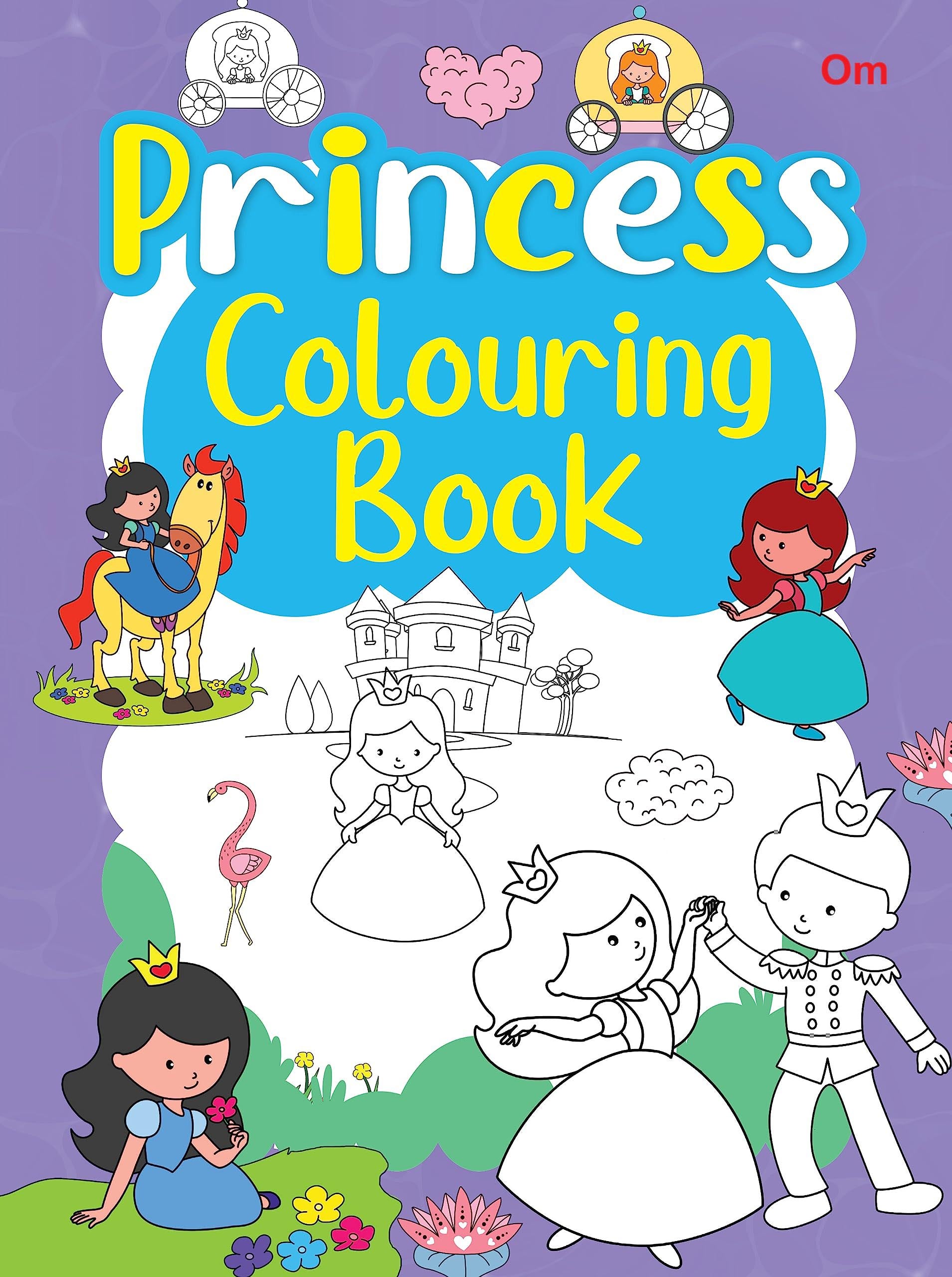 Princesses Colouring Book - Om Books - Distacart