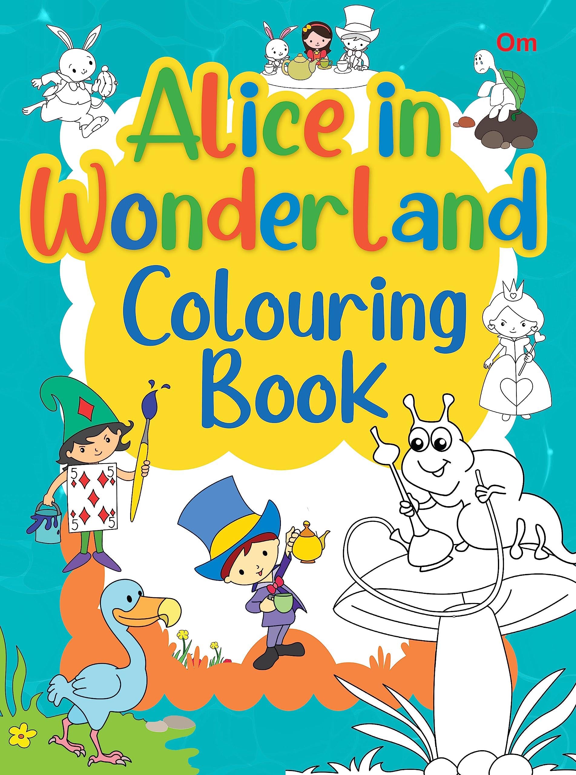 Alice in Wonderland Colouring Book - Om Books - Distacart