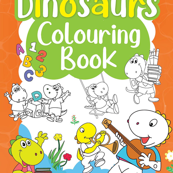 Dinosaurs Colouring Book - Om Books - Distacart