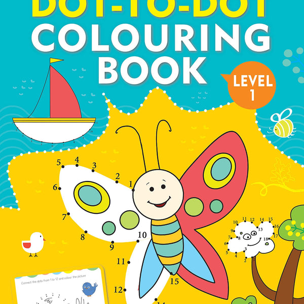 Dot-to-Dot Colouring Book Level 1 - Om Books - Distacart