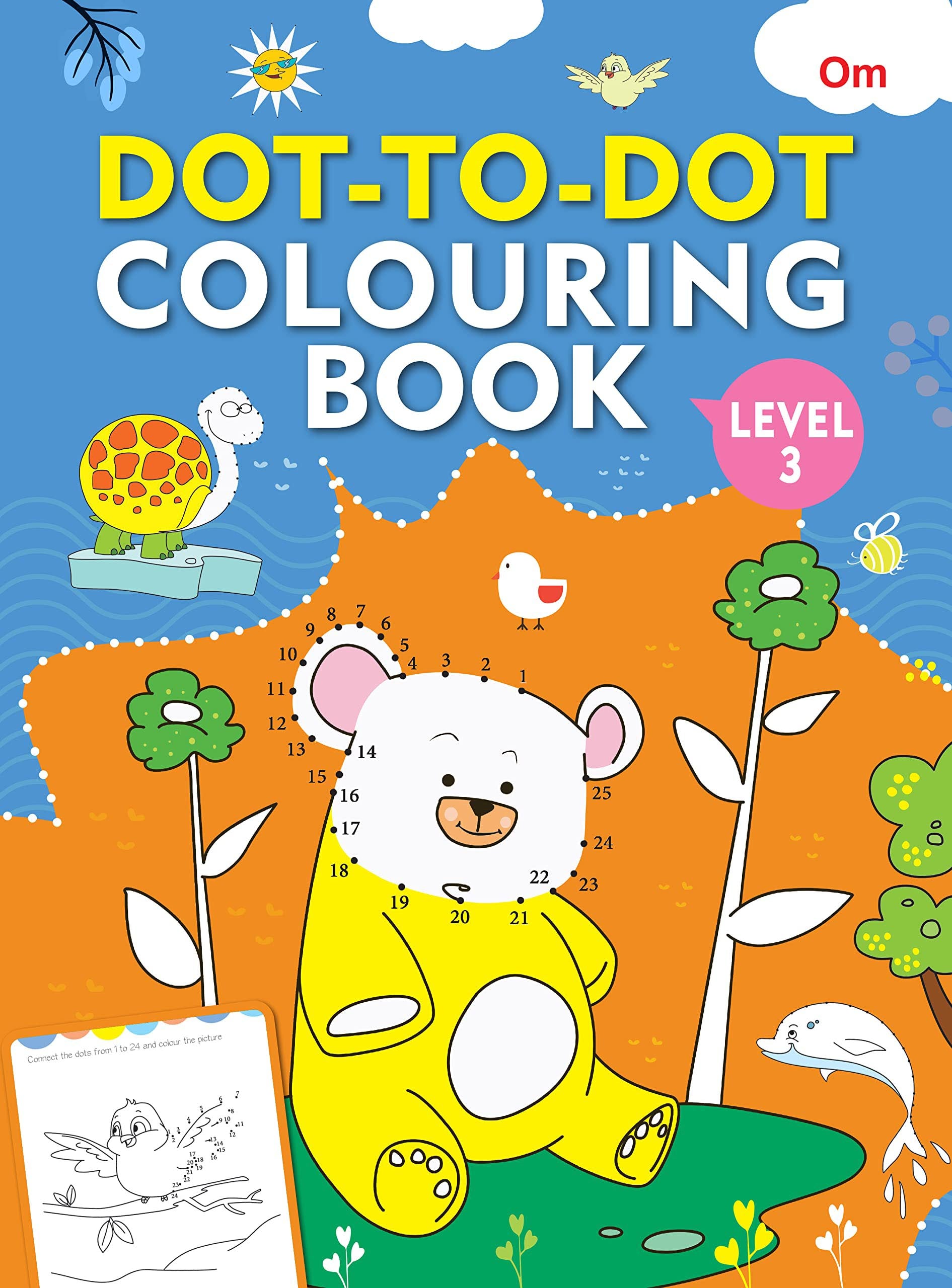 Dot-to-Dot Colouring Book Level 3 - Om Books - Distacart