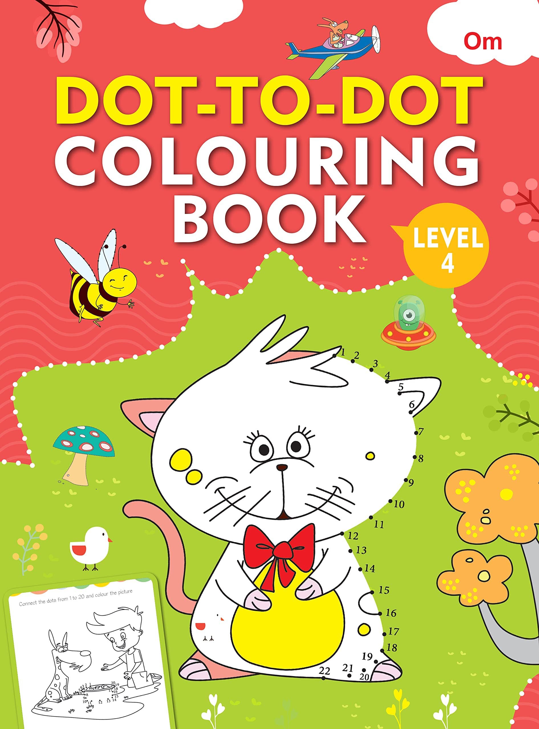 Dot-to-Dot Colouring Book Level 4 - Om Books - Distacart