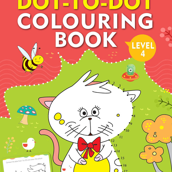 Dot-to-Dot Colouring Book Level 4 - Om Books - Distacart