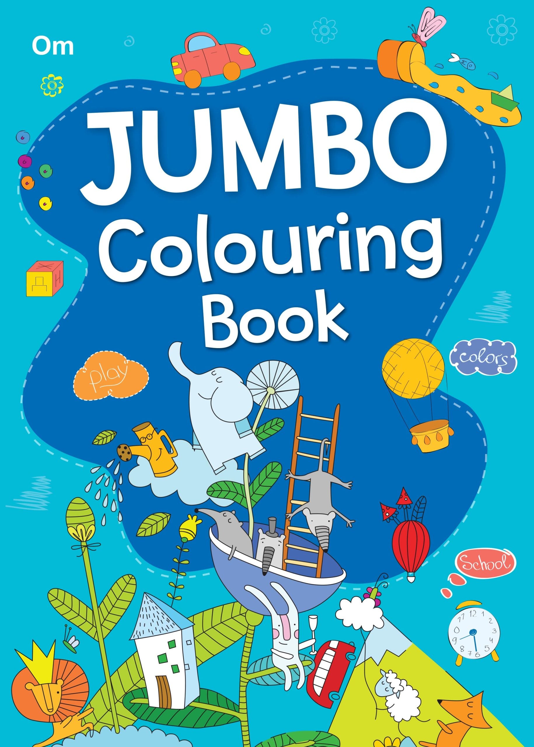 Jumbo Colouring Book (Binder) - Om Books - Distacart