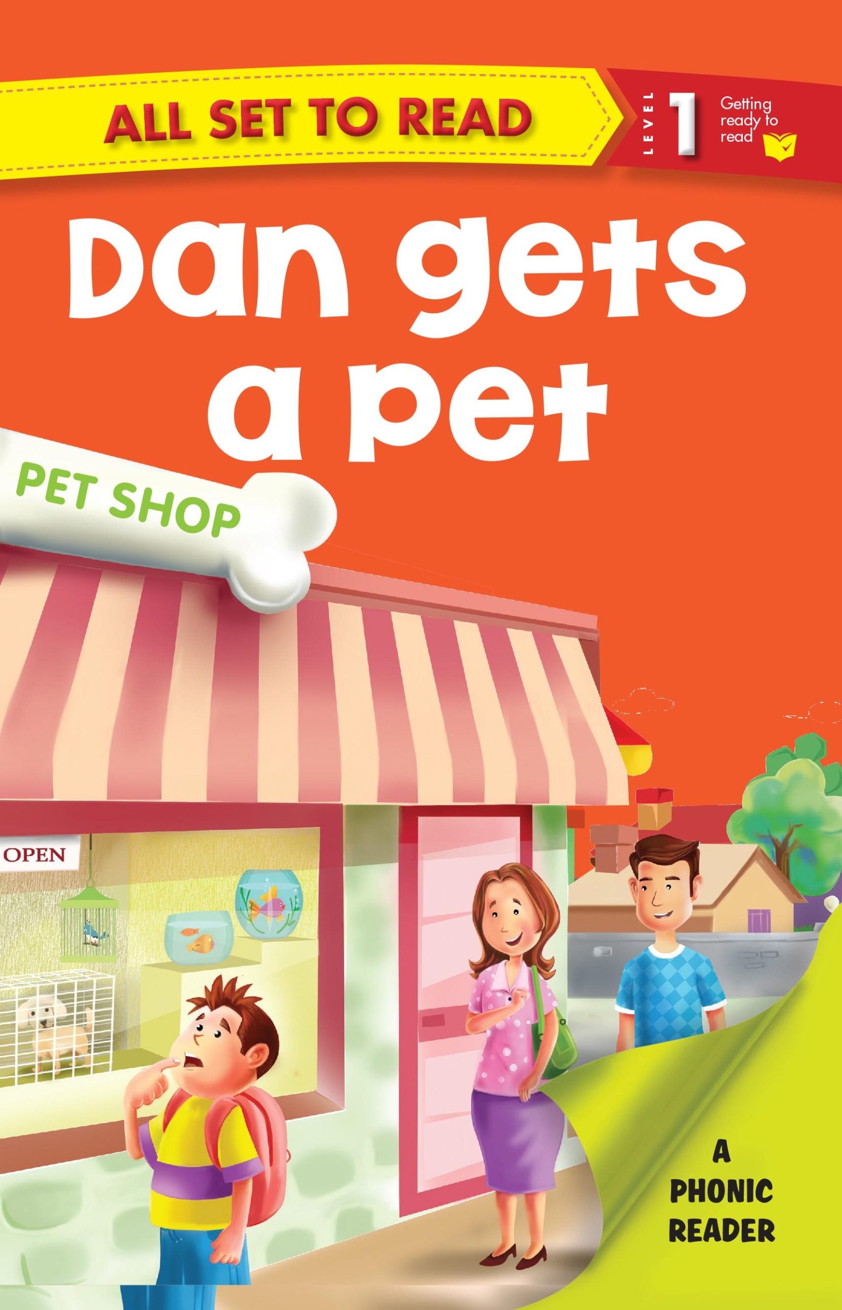 All set to Read A Phonics Reader Dan gets a Pet - Om Books - Distacart