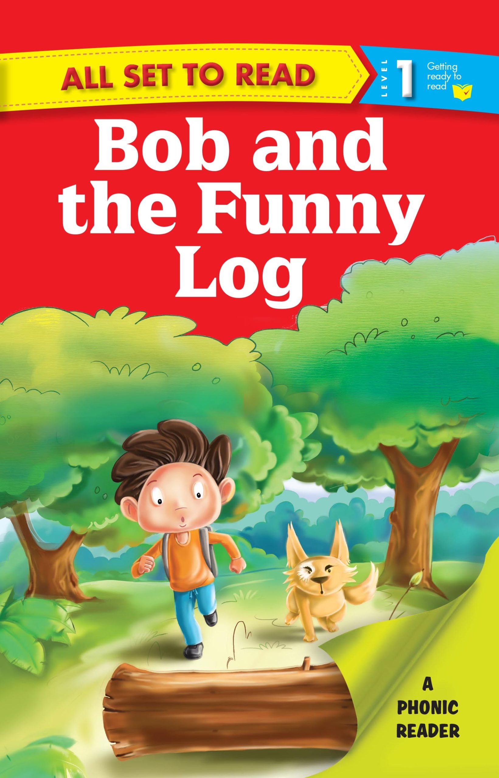All set to Read A Phonics Reader Bob and the Funny Log - Om Books - Distacart